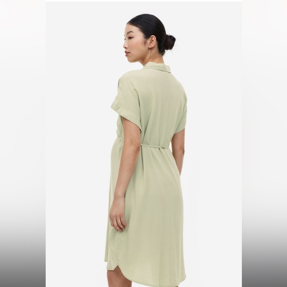 H&M Maternity Dress - Tie-belt Shirt Dress - Medium - Picture 5 of 8